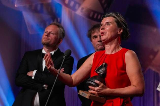 The Amanda Award 2025 Haugesund 20250816 Elskling won best Norwegian film, with director Lilja Ingolfsdottir and producer Thomas Robsahm, during the Amanda Award ceremony at Festiviteten in Haugesund Photo Jan Kare Ness NTB Haugesund Norway bXmc eLpvM EDITORIAL USE ONLY Ref ENTbXmc eLpvM jpg  Copyright: xJanxKarexNessx xNTBx