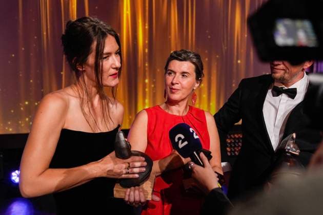 The Amanda Award 2025 Haugesund 20250816 Helga Guren best actress in a leading role and Lilja Ingolfsdottir best Norwegian film, best screenplay and best director at the Amanda Award ceremony in Festiviteten in Haugesund Photo Jan Kare Ness NTB Haugesund Norway 4cR3UL zySU EDITORIAL USE ONLY Ref ENT4cR3UL zySU jpg  Copyright: xJanxKarexNessx xNTBx
