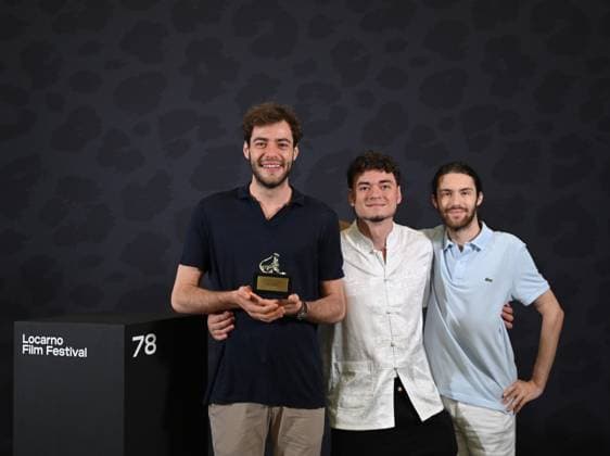 Locarno, Switzerland: Locarno, Swiss Locarno Film Festival 2025 Photocall Award Ceremony Locarno78 photocall with winners of Locarno78 In the photo: Francesco Poloni by TUSEN TONER Pardino d Argento SRG SSR for the National Competition Pardi di Domani Locarno Switzerland  - ZUMAp169 20250816_zea_p169_205 Copyright: xNickxZonnax