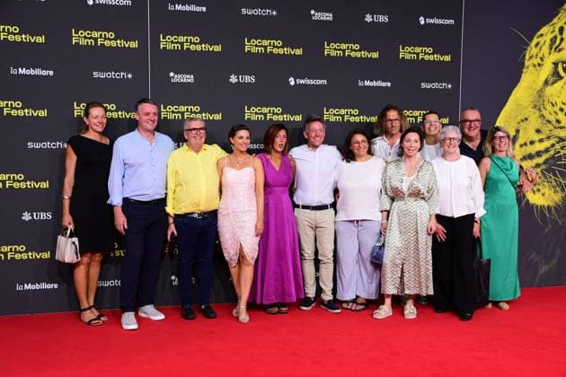 The delegation of The Kiss of Spider Woman attends on red carpet during the 78th Locarno Film Festival on August 16, 2025 in Locarno, Switzerland Romain Doucelin Bestimage Locarno Suisse  Copyright: xRomainxDoucelinx xBestimagexRomainxDoucelinx xBestimagex
