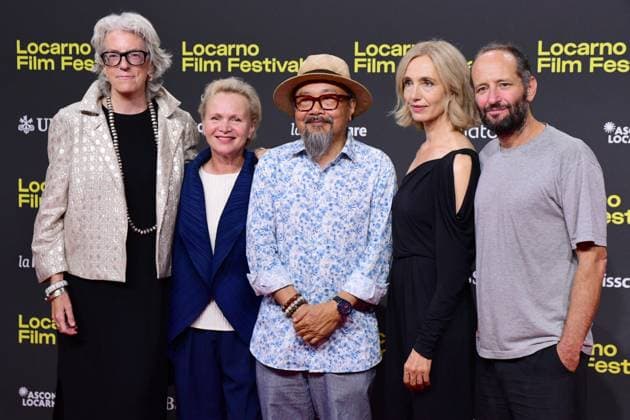 Rithy Panh, Joslyn Barnes, Ursina Lardi, Carlos Reygadas and Renee Soutendijk, CI Jury attends the Un Simple Accident on red carpet during the 78th Locarno Film Festival on August 16, 2025 in Locarno, Switzerland Romain Doucelin Bestimage Locarno Suisse  Copyright: xRomainxDoucelinx xBestimagexRomainxDoucelinx xBestimagex