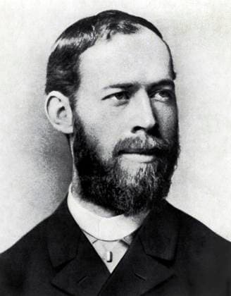 Heinrich Hertz (1857-94), German Physicist, Proved the existence of Electromagnetic Waves, Head and Shoulders Portrait, 1890 s  Copyright: xABxArchivex jtv010418