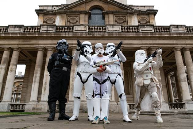Stormtroopers infiltrate the Old Royal Naval College before their Guinness World Records attempt with Elstree Studios on 19th September 2025. Galactic Empire Troopers infiltrate the Old Royal Naval College before their Guinness World Records attempt with Elstree Studios on 19th September 2025., Credit:Oleksii Ovcharenko Avalon United Kingdom, London  Copyright: xOleksiixOvcharenkox xAvalonx 1030218441
