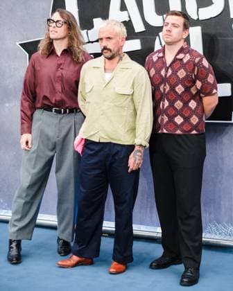 Uk Gala Screening Of Caught Stealing on Tuesday 19 August 2025 Idles seen at the Uk Gala Screening Of Caught Stealing on Tuesday 19 August 2025 at ODEON LUXE Leicester Square, London. L-R: Lee Kiernan, Joe Talbot , Jon Beavis. Picture, Credit:Julie Edwards Avalon  Copyright: xJuliexEdwardsx xAvalonx 1030276380