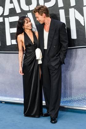 Uk Gala Screening Of Caught Stealing on Tuesday 19 August 2025 ZoÃ« Kravitz and Austin Butler seen at the Uk Gala Screening Of Caught Stealing on Tuesday 19 August 2025 at ODEON LUXE Leicester Square, London. . Picture, Credit:Julie Edwards Avalon  Copyright: xJuliexEdwardsx xAvalonx 1030276599