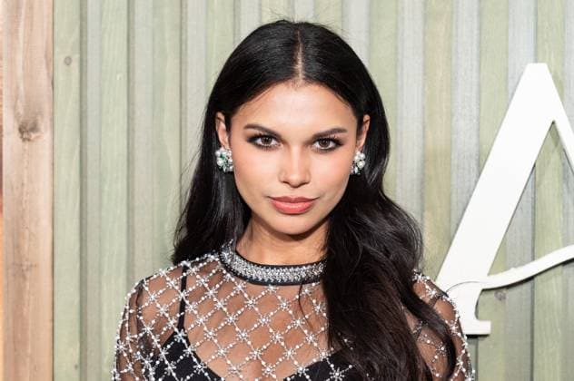 August 19, 2025, Bronx, New York, USA: Gabby Ortega wearing dress by Judith Milgrom for Maje attends premiere by HULU of The twisted tail of Amanda Knox at Historical Society in New York, NY on August 19, 2025 Bronx USA - ZUMAr339 20250819_znp_r339_116 Copyright: xLevxRadinx