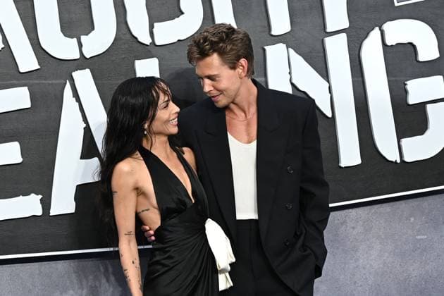 Zoe Kravitz and Austin Butler attends Caught Stealing UK Gala Screening at Odeon Luxe Leicester Square in London, England, UK. Tuesday 19th August 2025 Copyright: xJamesxWarrenx adyfr720