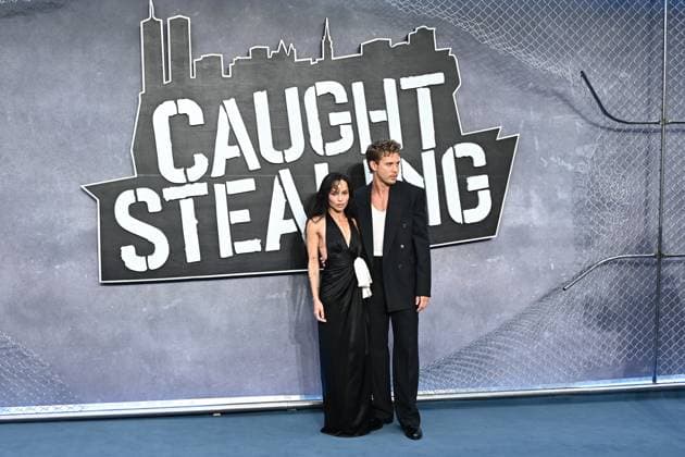 Zoe Kravitz and Austin Butler attends Caught Stealing UK Gala Screening at Odeon Luxe Leicester Square in London, England, UK. Tuesday 19th August 2025 Copyright: xJamesxWarrenx adyfr721