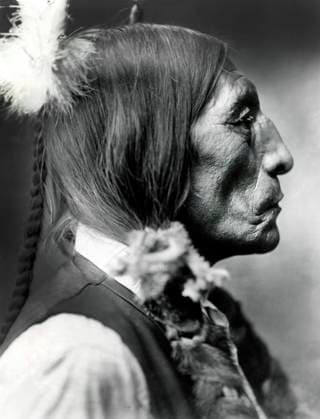 Wolf Robe, Southern Cheyenne Chief, Head and Shoulders Profile Portrait, early 1900 s  Copyright: xABxArchivex jtv010474