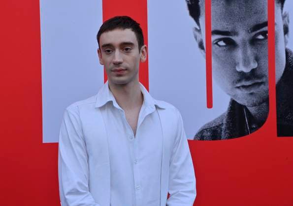 Cast member Theodore Pellerin attends the premiere of the motion picture crime thriller Lurker at the Vista Theatre in Los Angeles on Wednesday, August 20, 2025. Storyline: A retail employee infiltrates the inner circle of an artist on the verge of stardom. As he gets closer to the budding music star, access and proximity become a matter of life and death.  LAP2025082009 JIMxRUYMEN