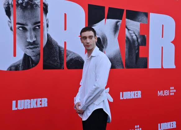 Cast member Theodore Pellerin attends the premiere of the motion picture crime thriller Lurker at the Vista Theatre in Los Angeles on Wednesday, August 20, 2025. Storyline: A retail employee infiltrates the inner circle of an artist on the verge of stardom. As he gets closer to the budding music star, access and proximity become a matter of life and death.  LAP2025082007 JIMxRUYMEN
