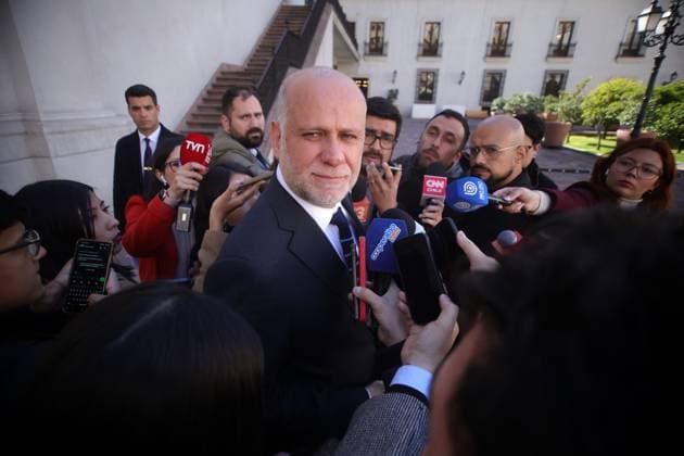 Santiago August 21, 2025 The Minister of the Interior Alvaro Elizalde makes a press point where he refers to the violence that occurred yesterday between fans of Universidad de Chile and Independiente Javier Salvo Aton Chile, Santiago Chile Aton Chile 1036037  Copyright: JAVIERxSALVO ATONxCHILE