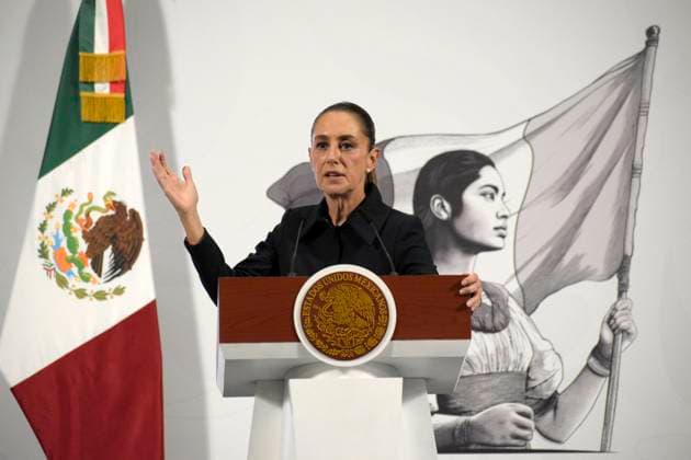 MexicoÃ¢â‚¬â ¢s President Claudia Sheinbaum Pardo, speaks during a news conference about the investment in the mexico s electricity system at National Palace. on August 21, 2025 in Mexico City, Mexico. Mexico City Mexico - ZUMAe321 20250821_zia_e321_006 Copyright: xLuisxBarronx