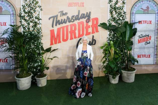 The Thursday Murder Club UK Premiere in London LONDON, UNITED KINGDOM - AUGUST 21: Dame Helen Mirren attends the UK premiere of The Thursday Murder Club in Leicester Square Gardens in London, United Kingdom on August 21, 2025. Wiktor Szymanowicz Anadolu London United Kingdom. Editorial use only. Please get in touch for any other usage.  Copyright: x2025xAnadoluxWiktorxSzymanowiczx