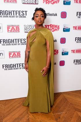 World Premiere of Night of Violence on Thursday 21 August 2025 Abria Jackson seen at the World Premiere of Night of Violence during Frightfest 2025 at ODEON LUXE Leicester Square, London on Thursday 21 August 2025., Credit:Julie Edwards Avalon  Copyright: xJuliexEdwardsx xAvalonx 1030599030