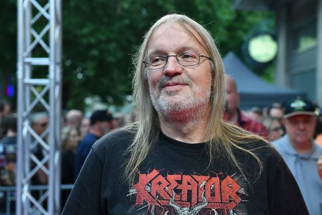 German premiere of Kreator Hate Hope on 21 08 2025 at the Lichtburg in Essen Drummer Jürgen Ventor Reil at the German premiere of the movie Kreator Hate Hope on 21 08 2025 at the Lichtburg in Essen xRx