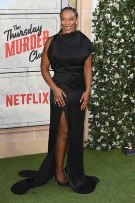 Naomie Ackie at the premiere of the Netflix movie The Thursday Murder Club at Cineworld Leicester Square London, 21 08 2025 Foto:xS.xVasx xFuturexImagex thursday_5818