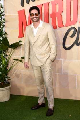 Tom Ellis at the premiere of the Netflix movie The Thursday Murder Club at Cineworld Leicester Square London, 21 08 2025 Foto:xS.xVasx xFuturexImagex thursday_5861