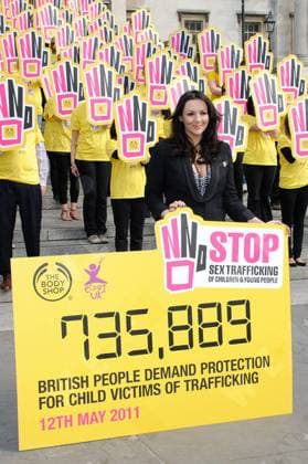 Martine McCutcheon Body Shop and ECPAT UK Stop Sex Trafficking petition in Trafalgar Square London, England - 12.05.11, London, United Kingdom WENN 3336992.jpg