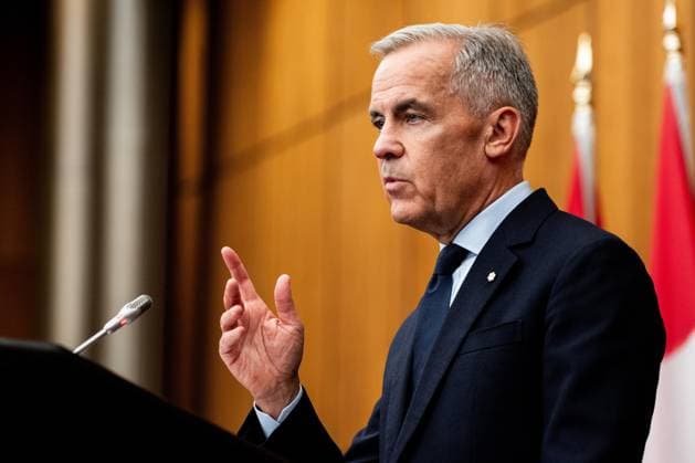August 22, 2025, Ottawa, On, Canada: Prime Minister Mark Carney speaks during a press conference at the National Press Theatre in Ottawa on Friday, Aug. 22, 2025. Ottawa Canada  - ZUMAc35_ 20250822_zaf_c35_055 Copyright: xSpencerxColbyx