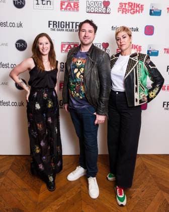 World Premiere of What She Doesn t Know on Friday 22 August 2025 (L-R) Sarah Howard, Jack McWilliams and Nicole Haagenson seen at the World Premiere of What She Doesn t Know during Frightfest 2025 at ODEON LUXE Leicester Square, London on Friday 22 August 2025., Credit:Julie Edwards Avalon  Copyright: xJuliexEdwardsx xAvalonx 1030704779