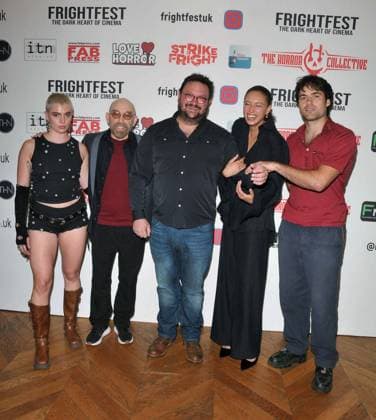 Your Host FrightFest film festival day 2 UK premiere, London (L to R) Joelle Rae, Jackie Earle Haley, DW Medoff, Ella-Rae Smith and Jamie Flatters at the Your Host FrightFest film festival day 2 UK premiere, Odeon Luxe Leicester Square, Leicester Square, on Friday 22 August 2025 in London, England, UK. CAP CAN CAN London UK Great Britain Copyright: xCanxNguyen CapitalxPicturesx