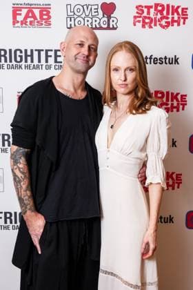 World Premiere of Blood Shine on Saturday 23 August 2025 Justin Brooks and Emily Bennett seen at the World Premiere of Blood Shine during Frightfest 2025 at ODEON LUXE Leicester Square, London on Saturday 23 August 2025., Credit:Julie Edwards Avalon  Copyright: xJuliexEdwardsx xAvalonx 1030836489