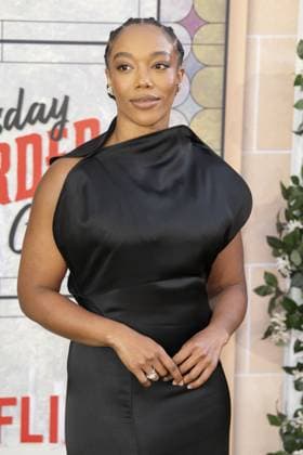 The Thursday Murder Club UK Premiere Naomi Ackie attends The Thursday Murder Club UK Premiere in the Leicester Square Gardens, London. 21st August 2025.  Copyright: xAndrewxSimsx NINTCHDBPICT001018026644