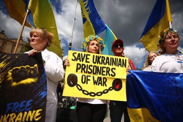 RECORD DATE NOT STATED Independence Day Of Ukraine In Krakow Ukrainians and supporters celebrate Independence Day Of Ukraine at the Main Square in Krakow, Poland on August 24, 2025. Krakow Poland  Copyright: xBeataxZawrzelx originalFilename: zawrzel-notitle250824_npbRe.jpg