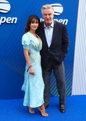 Celebs at The US Open 2025 - Arrival Hilaria Baldwin and Alec Baldwin attend the opening night gala at the US Open 2025 in New York, NY on August 25, 2025. Photo by Charles Guerin ABACAPRESS.COM New York City NY United States  Copyright: xGuerinxCharles ABACAx