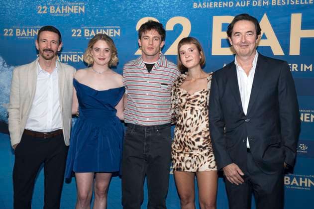 Oliver Berben, Luna Wedler, Jannis Niewöhner, Caroline Wahl and Martin Bachmann at the premiere of the movie 22 Bahnen in the Astor Film Lounge at Arri Munich, 24 08 2025 Foto:xN.xKolinzx xFuturexImagex bahnen_5809
