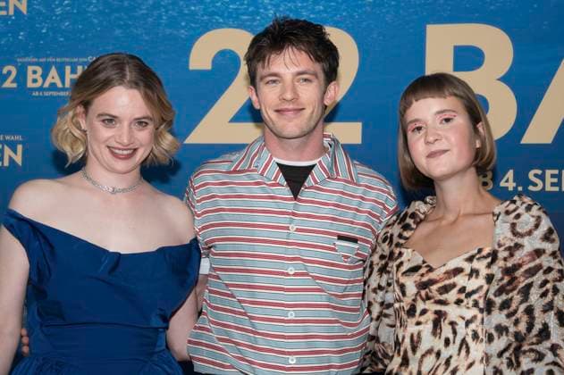 Luna Wedler, Jannis Niewöhner and Caroline Wahl at the premiere of the movie 22 Bahnen in the Astor Film Lounge at Arri Munich, 24 08 2025 Foto:xN.xKolinzx xFuturexImagex bahnen_5822