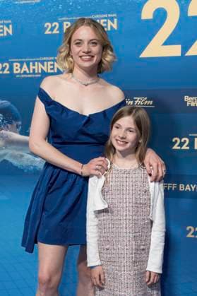 Luna Wedler and Zoe Baier at the premiere of the movie 22 Bahnen in the Astor Film Lounge at Arri Munich, 24 08 2025 Foto:xN.xKolinzx xFuturexImagex bahnen_5834