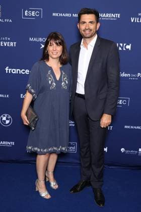 Angouleme Film Festival - Opening Ceremony Photocall Xavier Bonnefont and his wife Fanny Pignier attends Opening Ceremony Photocall as part of the 18th Angouleme Film Festival in Angouleme, August 25, 2025, France. Photo by Jerome Domine ABACAPRESS.COM France  Copyright: xDominexJerome ABACAx