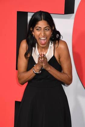 NEW YORK, NY - AUGUST 25: Sunita Mani at The Roses New York Premiere on August 25, 2025 at The Hudson Theatre in New York City. Copyright: xmpi099x