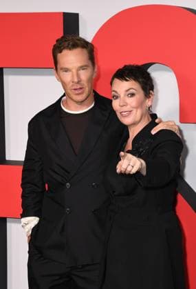 NEW YORK, NY - AUGUST 25: Benedict Cumberbatch and Olivia Colman at The Roses New York Premiere on August 25, 2025 at The Hudson Theatre in New York City. Copyright: xMediaPunchx