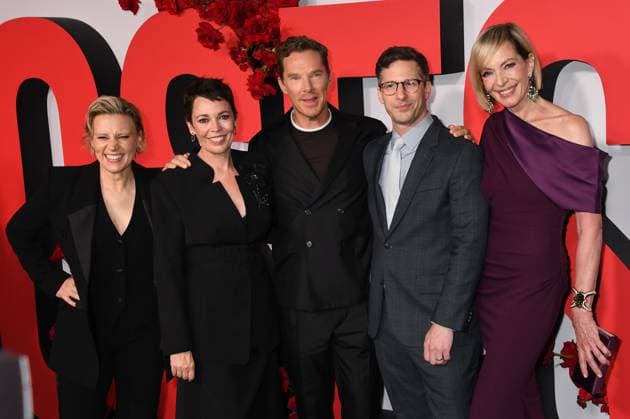 NEW YORK, NY - AUGUST 25: Kate McKinnon, Olivia Colman, Benedict Cumberbatch, Andy Samberg and Allison Janney at The Roses New York Premiere on August 25, 2025 at The Hudson Theatre in New York City. Copyright: xMediaPunchx