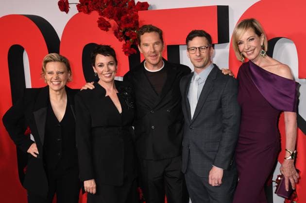 NEW YORK, NY - AUGUST 25: Kate McKinnon, Olivia Colman, Benedict Cumberbatch, Andy Samberg and Allison Janney at The Roses New York Premiere on August 25, 2025 at The Hudson Theatre in New York City. Copyright: xMediaPunchx