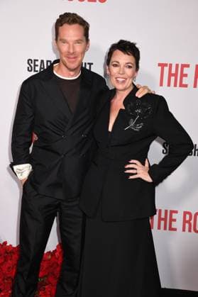 NEW YORK, NY - AUGUST 25: Benedict Cumberbatch and Olivia Colman at The Roses New York Premiere on August 25, 2025 at The Hudson Theatre in New York City. Copyright: xMediaPunchx