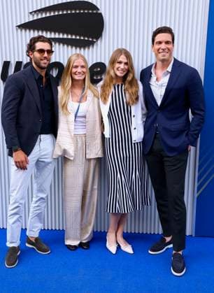 Celebs at the US Open 2025 - Arrival Will Reeve and friends arrive at the US Open, USTA Billie Jean King National Tennis Center in New York on August 25, 2025. Photo by Charles Guerin ABACAPRESS.COM New York City NY United Arab Emirates  Copyright: xGuerinxCharles ABACAx