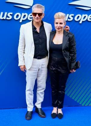 Celebs at the US Open 2025 - Arrival Michael Imperioli and Victoria Imperioli arrive at the US Open, USTA Billie Jean King National Tennis Center in New York on August 25, 2025. Photo by Charles Guerin ABACAPRESS.COM New York City NY United Arab Emirates  Copyright: xGuerinxCharles ABACAx