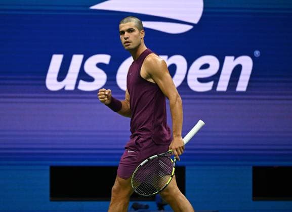 FLUSHING NY- AUGUST 25: Carlos Alcaraz Vs Reilly Opelka on Arthur Ashe Stadium at the USTA Billie Jean King National Tennis Center on August 25, 2025 in Flushing Queens. Copyright: xmpi04x