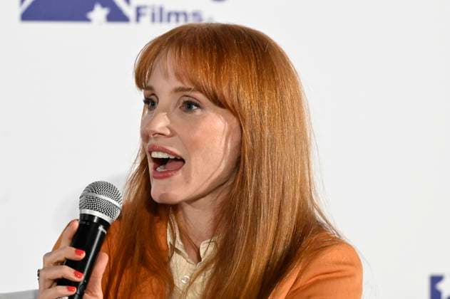 August 26, 2025, Mexico City, Ciudad de Mexico, Mexico: Actress Jessica Chastain speaks during a press conference to promote the movie Dreams at Cinepolos Plaza Miyana. on August 26, 2025 in Mexico City, Mexico. Mexico City Mexico - ZUMAe321 20250826_zea_e321_019 Copyright: xCarlosxTischlerx