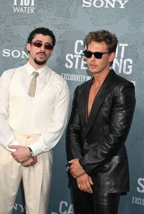 New York Premiere of Caught Stealing New York Premiere of Caught Stealing Benito Martinez Ocasio (Bad Bunny) and Austin Butler attend the New York Premiere of Columbia Pictures Caught Stealing on August 26, 2025 at The Regal Union Square in New York, New York, USA., Credit:Robin Platzer Avalon United States of America United States of America, New York New York, New York New York  Copyright: xRobinxPlatzerx xAvalonx 1031628250