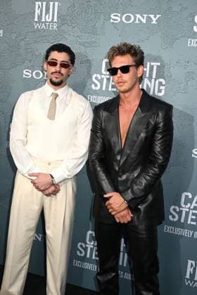 New York Premiere of Caught Stealing New York Premiere of Caught Stealing Benito Martinez Ocasio (Bad Bunny) and Austin Butler attend the New York Premiere of Columbia Pictures Caught Stealing on August 26, 2025 at The Regal Union Square in New York, New York, USA., Credit:Robin Platzer Avalon United States of America United States of America, New York New York, New York New York  Copyright: xRobinxPlatzerx xAvalonx 1031628253