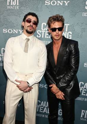 Red carpet for the New York premiere of Caught Stealing at the Regal Union Square Featuring: Benito Martinez Ocasio Bad Bunny and Austin Butler Where: New York, New York, United States When: 26 Aug 2025 Credit: Dave Allocca Starpix INSTARimages EDITORIAL USE ONLY. NOT FOR USE BY NEWSPAPERS BASED IN THE UK. Copyright: xx instar55014996
