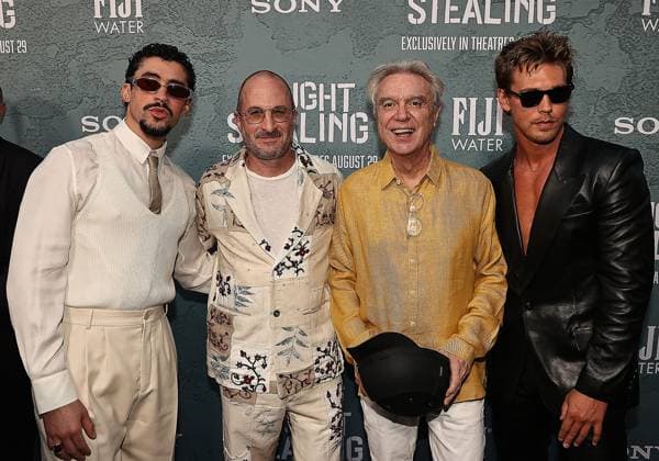 Red carpet for the New York premiere of Caught Stealing at the Regal Union Square Featuring: Benito Martinez Ocasio Bad Bunny , Darren Aronofsky, David Bryne, Austin Butler Where: New York, New York, United States When: 26 Aug 2025 Credit: Dave Allocca Starpix INSTARimages EDITORIAL USE ONLY. NOT FOR USE BY NEWSPAPERS BASED IN THE UK. Copyright: xx instar55015003