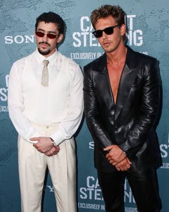 New York Premiere Of Columbia Pictures Caught Stealing MANHATTAN, NEW YORK CITY, NEW YORK, USA - AUGUST 26: Puerto Rican rapper, singer, actor, record producer and professional wrestler Bad Bunny (Benito Antonio Martinez Ocasio) and American actor, singer, and model Austin Butler arrive at the New York Premiere Of Columbia Pictures Caught Stealing held at Regal Union Square on August 26, 2025 in Manhattan, New York City, New York, United States., Credit:Image Press Agency Avalon United States, New York, New York City, Regal Union Square Copyright: xImagexPressxAgencyx xAvalonx 1031688048