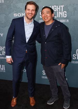 New York Premiere Of Columbia Pictures Caught Stealing Andrew Yang and Zach Graumann arrive at the New York Premiere Of Columbia Pictures Caught Stealing held at Regal Union Square on August 26, 2025 in Manhattan, New York City, New York, United States. Photo by Image Press Agency ABACAPRESS.COM New York City New York United States  Copyright: xImagexPressxAgency ABACAx