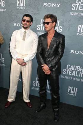 New York Premiere of Caught Stealing New York Premiere of Caught Stealing Benito Martinez Ocasio (Bad Bunny) and Austin Butler attend the New York Premiere of Columbia Pictures Caught Stealing on August 26, 2025 at The Regal Union Square in New York, New York, USA., Credit:Robin Platzer Avalon United States of America United States of America, New York New York, New York New York  Copyright: xRobinxPlatzerx xAvalonx 1031742958
